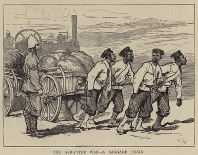 The Ashantee War, A Baggage Train by Joseph Nash